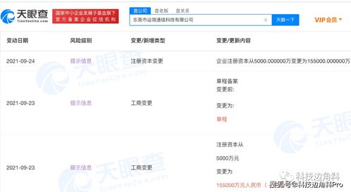 vivo子公司注冊(cè)資本激增至15.5億元，專注軟件開發(fā)領(lǐng)域